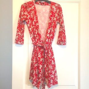 Dvf wrap dress size 8